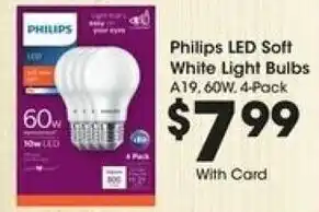 Kroger Philips LED Soft White Light Bulbs offer
