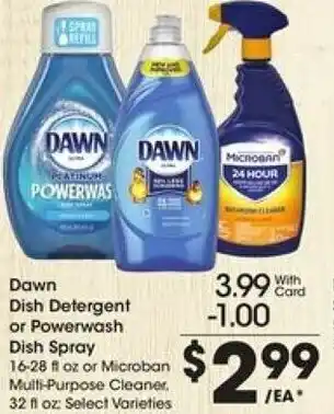 Kroger Dawn Dish Detergent Or Powerwash Dish Spray offer
