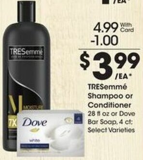Kroger TRESemmé Shampoo Or Conditioner offer