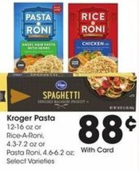 Kroger Kroger Pasta offer