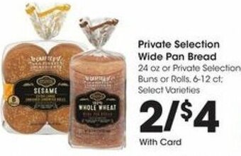 Kroger Private Selection Wide Pan Bread offer