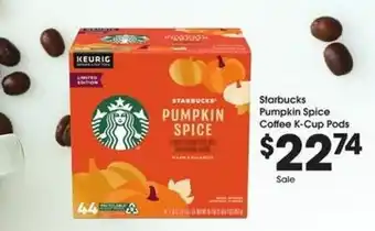 Kroger Starbucks Pumpkin Spice Coffee K-Cup Pods offer