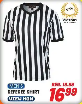 Big 5 Victory sportswear men's referee shirt offer