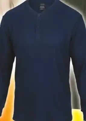 Big 5 Original deluxe men's waffle henley long-sleeve shirt offer