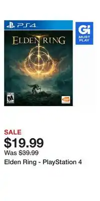 Game Stop Elden ring - playstation 4 offer