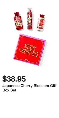 Bath & Body Works Japanese cherry blossom gift box set offer