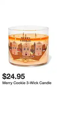 Bath & Body Works Merry cookie 3-wick candle offer