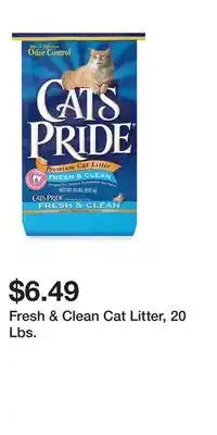 Big Lots Fresh & clean cat litter, 20 lbs offer
