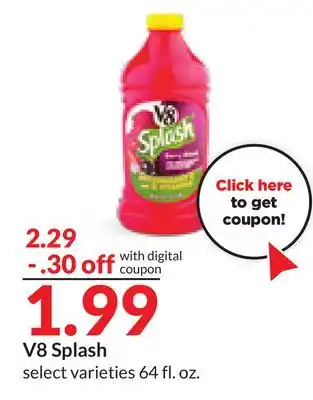 Hy-Vee V8 splash offer