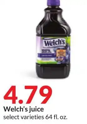 Hy-Vee Welch's juice offer