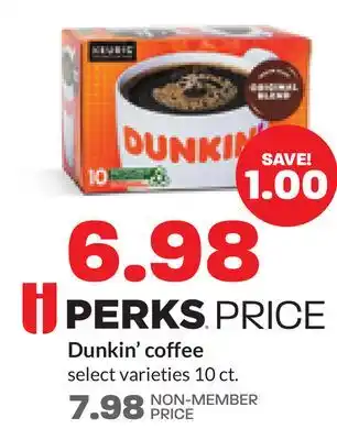 Hy-Vee Dunkin' coffee offer