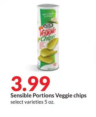 Hy-Vee Sensible portions veggie chips offer