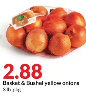 Hy-Vee Basket & bushel yellow onions offer