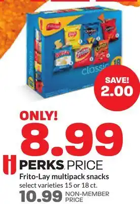 Hy-Vee Frito-lay multipack snacks offer