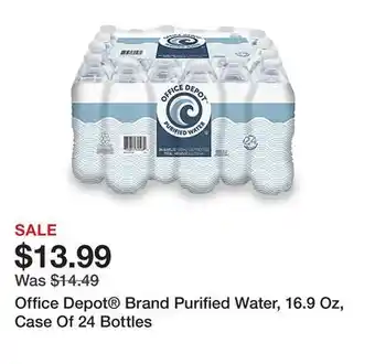 Office Depot Office depot brand purified water, 16.9 oz, case of 24 bottles offer