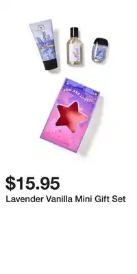 Bath & Body Works Lavender vanilla mini gift set offer