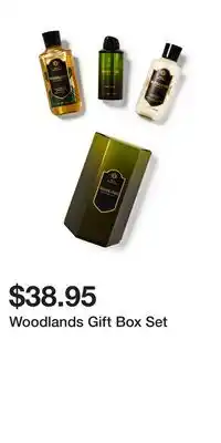 Bath & Body Works Woodlands gift box set offer