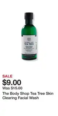 Ulta Beauty The body shop tea tree skin clearing facial wash offer