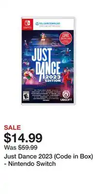Game Stop Just dance 2023 (code in box) - nintendo switch offer