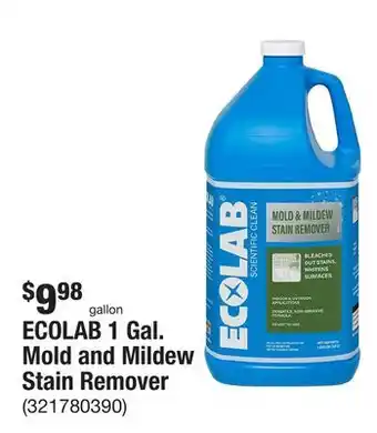 The Home Depot Ecolab 1 gal. mold and mildew stain remover offer