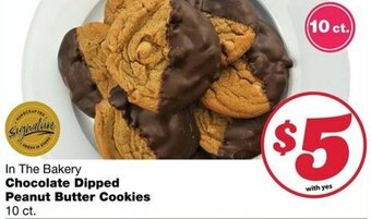 Family Fare Chocolate Dipped Peanut Butter Cookies offer