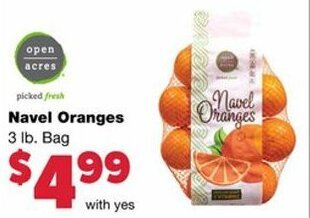 Family Fare Navel Oranges offer