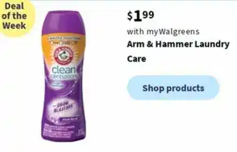 Walgreens Arm & Hammer Laundry Care offer