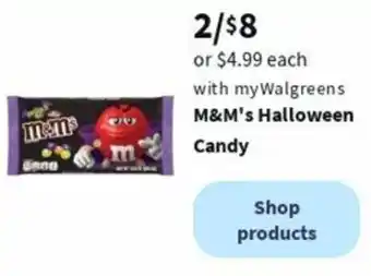 Walgreens M&M's Halloween Candy offer