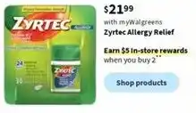 Walgreens Zyrtec Allergy Relief offer