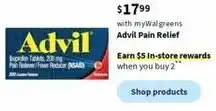Walgreens Advil Pain Relief offer