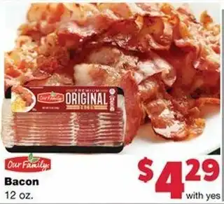 Family Fare Bacon 12 oz offer