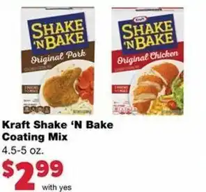Family Fare Kraft Shake 'N Bake Coating Mix offer