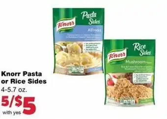 Family Fare Knorr Pasta Or Rice Sides 4-5.7 oz offer