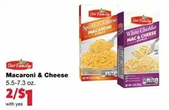 Family Fare Macaroni & Cheese 5.5-7.3 oz offer