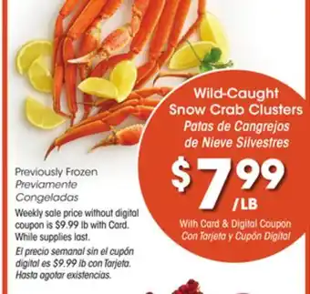 Ralphs Wild-caught snow crab clusters offer