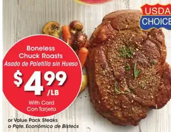 Ralphs Boneless chuck roasts offer