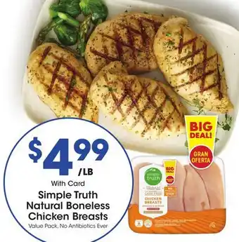 Ralphs Simple truth natural boneless chicken breasts offer
