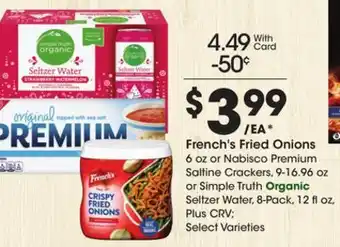 Ralphs French's fried onions offer