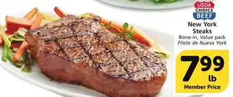 Albertsons New york steaks offer