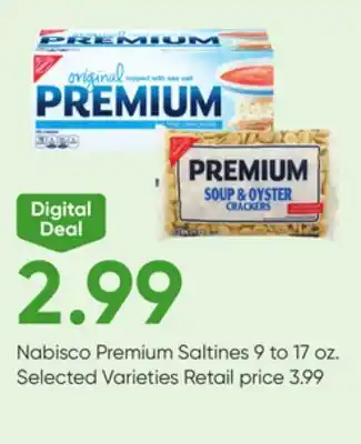 Stater Bros Nabisco premium saltines offer