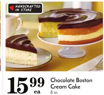Pavilions Chocolate boston cream cake offer