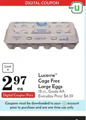 Pavilions Lucerne cage free large eggs offer