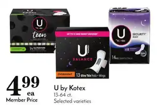 Pavilions U by kotex offer