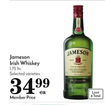 Pavilions Jameson irish whiskey offer