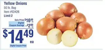 Smart & Final Yellow onions offer