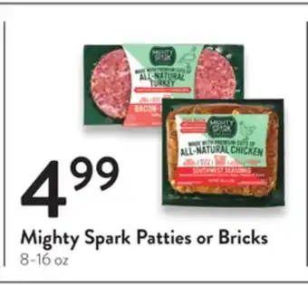 Fresh Thyme Mighty spark patties or bricks offer