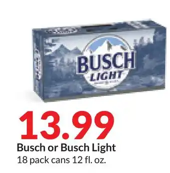 Hy-Vee Busch or busch light offer