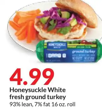 Hy-Vee Honeysuckle white fresh ground turkey offer