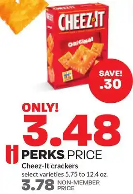 Hy-Vee Cheez-it crackers offer