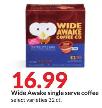 Hy-Vee Wide awake single serve coffee offer